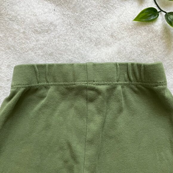 Pekkle Baby Pants 3M Olive Green Dinosaur Knee Print Joggers GUC - Picture 7 of 11